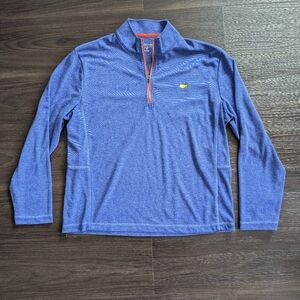 Masters Tech Golf Royal Blue 1/4 Zip Pullover Size Medium